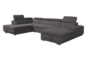 Sedací souprava Lars II. U FORM - Logan Graphite - Pravá