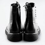 Černé dámské šněrovací boty (A9935) (40)