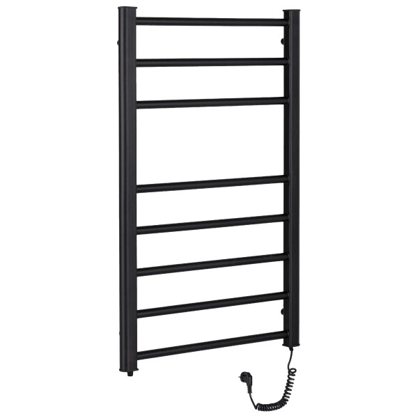 CERANO Elektrický sušák ručníků Domenico - 128 W - černá matná - 860x550 mm