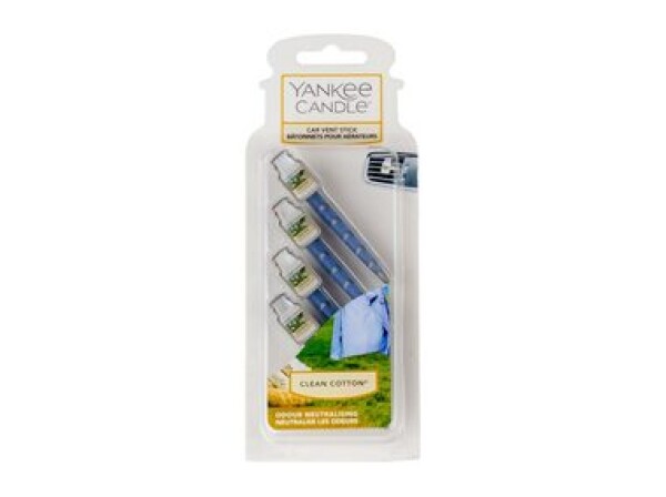 Yankee Candle Clean Cotton vonné kolíčky do auta (5038580004335)