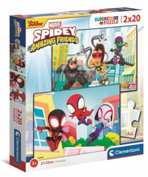 Puzzle 40 Spidey a jeho úžasní kamarádi 2x20 dílků