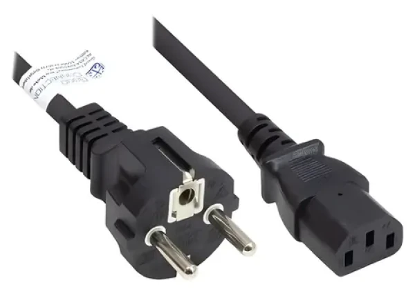 Good Connections černý / Napájecí kabel / Schuko - C13 / 1,5 m (P0030-S015)