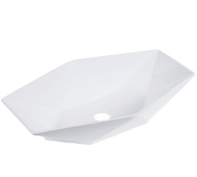 KERRA - Umývadlo na desku KR-570 bílé 5907548113306