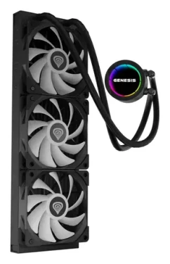 Genesis HYDRIA 360 ARGB černá / Komplet vodního chlazení CPU / 3x 120 mm / max 1500 RPM / 80 CFM (NLG-2321)