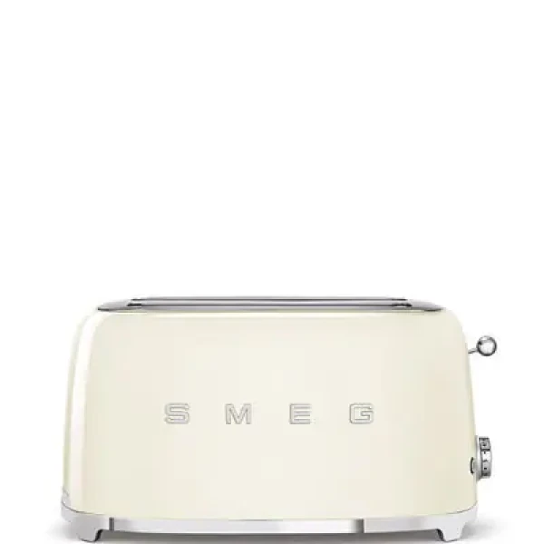 Rozbaleno - SMEG 50's Retro Style krémová / Topinkovač / 950 W / 2 sloty / 4 topinky / rozbaleno (TSF02CREU.rozbaleno)