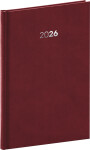 Týdenní diář 2026 NOTIQUE A5 - Balakon bordó, 15 x 21 cm