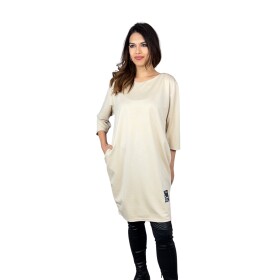 HOSH Dámské šaty Caspia Velikost: UNI, Barva: Béžová