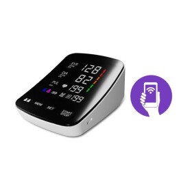 Tesla Smart Blood Pressure Monitor / tlakoměr / LCD displej / paměť pro 2 osoby / 4x AAA / Bluetooth / manžeta 22-42cm (TSL-HC-U82RH)