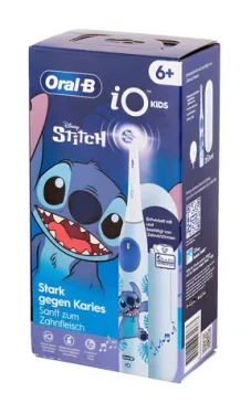 Oral-B iO Kids Stitch modrá / dětský elektrický rotační zubní kartáček / časovač / od 6 let / cestovní pouzdro (8700216931663)