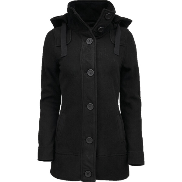 Brandit Kabát Women Square Fleece Jacket černý 5XL