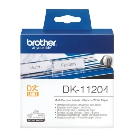 Brother DK-11204 / Papírové štítky univerzální / 17 x 54 mm / 400 ks (DK-11204)