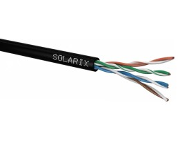 Solarix SXKD-5E-UTP-PE venkovní UTP, Cat5E, drát, PE, box, 100m