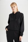 DEFACTO Fit Oversize Premium Hooded Athlete Sweatshirt