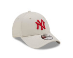 New Era Pánská kšiltovka New York Yankees MLB 940 League Essential béžová s červeným logem