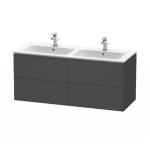 DURAVIT - L-Cube Umyvadlová skříňka 55x129x48 cm, 4 zásuvky, grafit mat LC625904949
