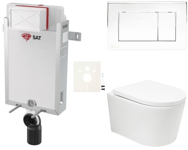Závěsný WC set k zazdění SAT BREVIS SIKOSZBRTOR21 SIKOSZBRTOR21