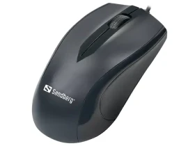 Sandberg kancelářská myš černá / optická / 1200 dpi / 3 tlačítka / USB-C / 1.5m (631-04)