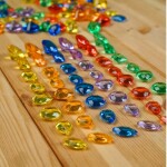 TickiT Třídicí průhledné diamanty (144 ks)