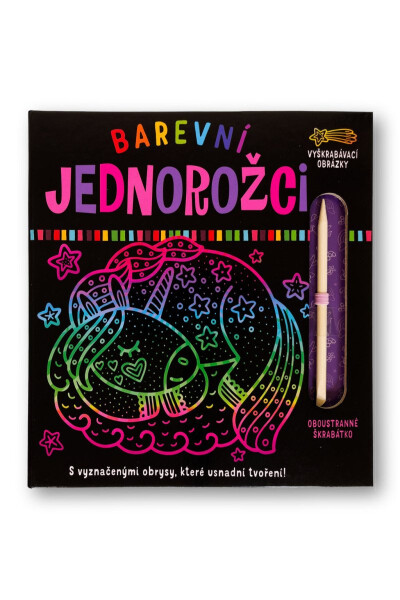 Barevní jednorožci Vyškrabávací obrázky
