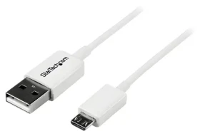 StarTech USBPAUB1MW bílá / Kabel USB-A - Micro USB / USB 2.0 / 1 m (USBPAUB1MW)