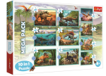 Puzzle Dinosauři MEGA PACK 10v1 - Trefl