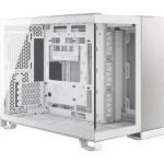 Corsair 2500X bílá hliník / Micro-ATX / 1x USB-C 3.1 / 2x USB-A / bez zdroje / průhledná bočnice (CC-9011289-WW)