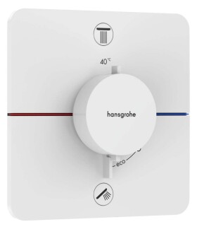 HANSGROHE - ShowerSelect Comfort Q Termostatická baterie pod omítku, pro 2 spotřebiče, matná bílá 15586700