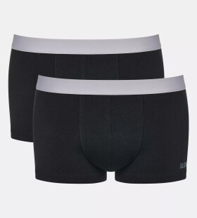 Pánské boxerky GO ABC 2.0 Hipster 2P BLACK černé 0004 SLOGGI BLACK