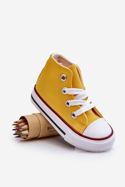 Dětské vysoké tenisky Filemon žluté - Sweet Shoes 32