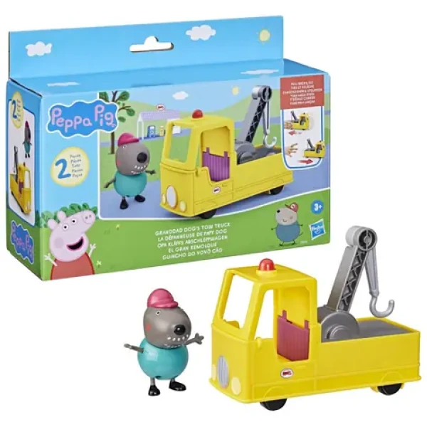 Hasbro Prasátko Peppa Pig a tažný vůz Dědy Psa