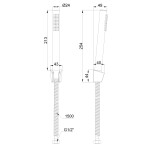 INVENA - Sprchová souprava 1-bodová Alonia, chrom AU-70-M01-V