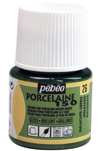 Pébéo Barva na porcelán a sklo Porcelaine 150 45 ml - zelená malachit 26