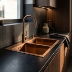 REA - Ocelový dřez Toby BRUSH COPPER bez kuchyňské baterie ZLE-06416