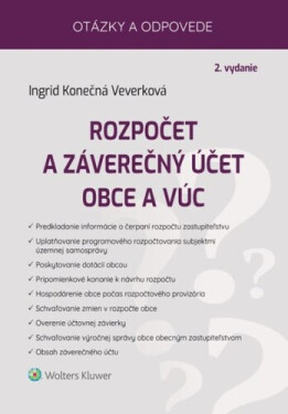 Rozpočet a záverečný účet obce a VÚC - Ingrid Konečná Veverková