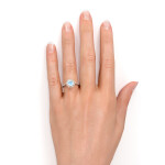 Emporial prsten 14k zlato Vermeil GU-DR18580R-ROSEGOLD-MOONSTONE-ZIRCON Velikost: 9 (EU: 59-60)