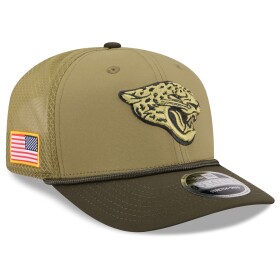 New Era Pánská kšiltovka Jacksonville Jaguars NFL 2025 Salute to Service 9SEVENTY Trucker Snapback