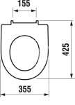 JIKA - Lyra plus WC sedátko, bílá H8933843000631