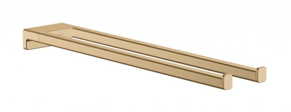HANSGROHE - AddStoris Držák ručníků dvojitý, délka 45 cm, kartáčovaný bronz 41770140