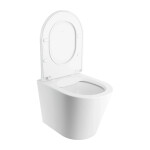 OMNIRES - TAMPA závěsné WC se sedátkem pomalu sklápěcím, 52 x 36 cm, bílá mat TAMPAMWBM