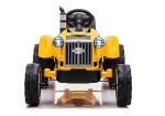 Mamido Dětský elektrický traktor s vlečkou T1 žlutý