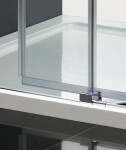 Aquatek - Nobel B2 - Luxusní sprchové dveře zasouvací s brzdou 127-131cm, sklo 8mm NOBELB2130