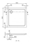 VILLEROY & BOCH - O.novo Sprchová vanička, 90x90 cm, alpská bílá UDA0906DEN1V-01