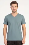 Pánské tričko Litex 7G155 V-neck krátký rukáv