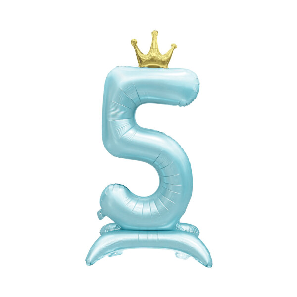 Číslo stojící 82CM modrá s korunkou 05 (vzduch) - Albi