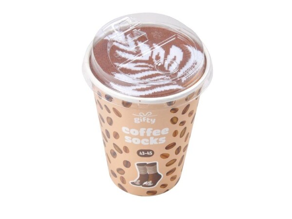 Gifty - Ponožky 43-45 Gifty - COFFEE