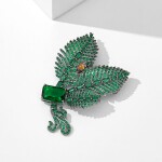 Luxusní brož Swarovski Elements Zelená
