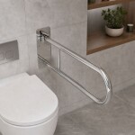 Sklopné koupelnové madlo Chrome REA-89056