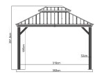 Sojag Messina 10x12 298x363x292 cm antracit