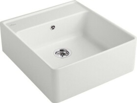 VILLEROY & BOCH - Keramický dřez Single-bowl sink Stone white modulový 595 x 630 x 220 bez excentru 632061RW