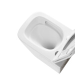 INVENA - WC mísa závěsná, Malaga čtvercová, s prkénkem soft-close CE-96-001-L